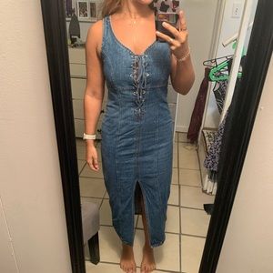 Midi Jean Dress